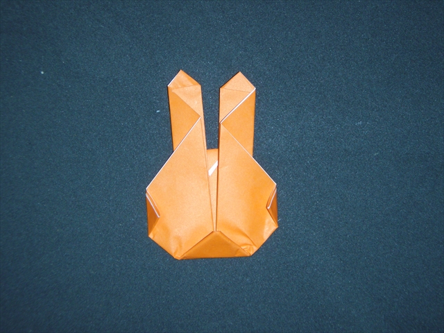 折り紙でかわいい動物を1 枚で 折り紙でうさぎの簡単な折り方