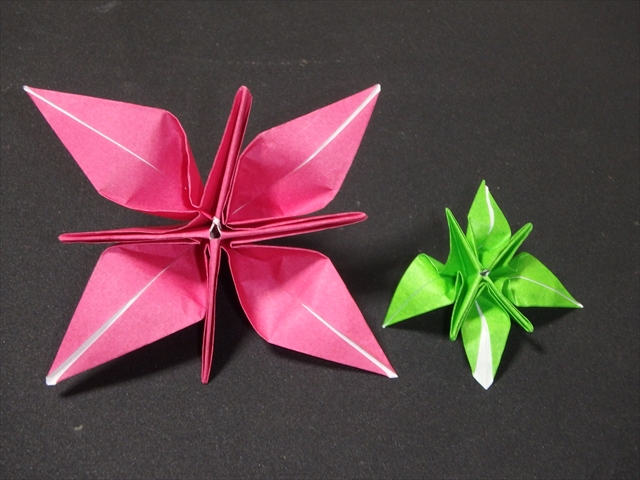 折り紙の花が一枚で作れる 子供にも簡単な折り方