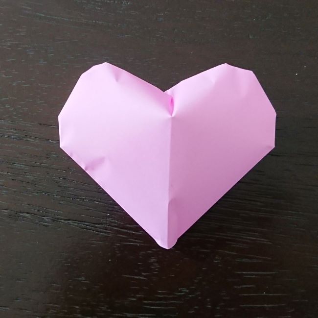 折り紙で立体のハートの作り方 簡単で子供も楽しんでたよ