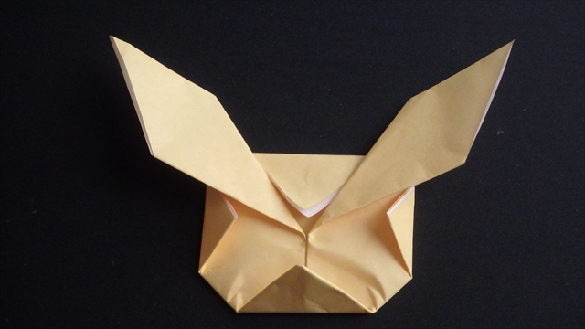 折り紙でキャラクターが簡単に作れる ポケモンのイーブイの作り方