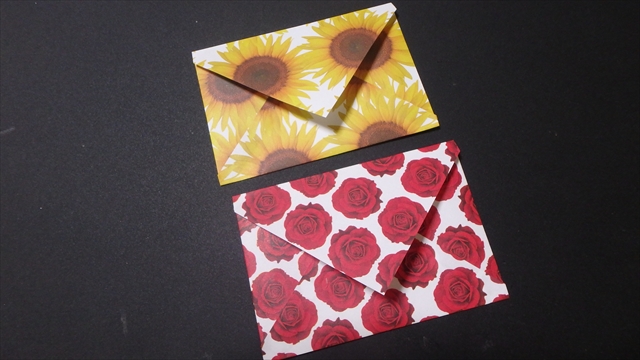 折り紙で封筒の簡単な折り方 バレンタインのチョコと一緒に渡そう