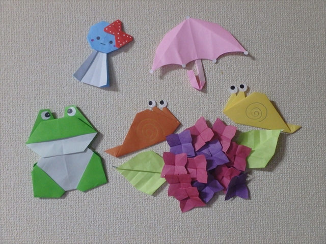 傘 折り紙で簡単な折り方 平面の作り方